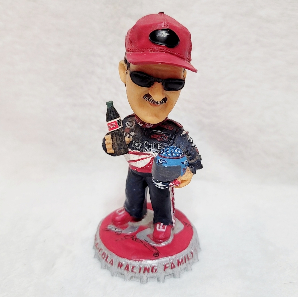 Nascar Dale Jarrett 88 Coca-Cola Racing Family Quality Care Bobblehead Apprx. 4"